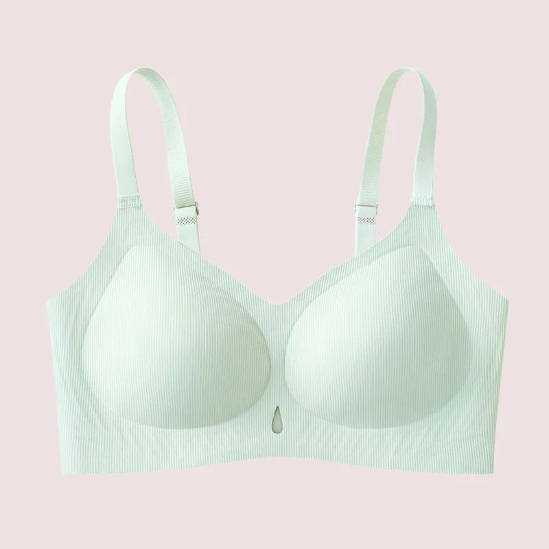 Wireless Push-Up Jelly Bra for Small Busts, Breathable Hollow-Out