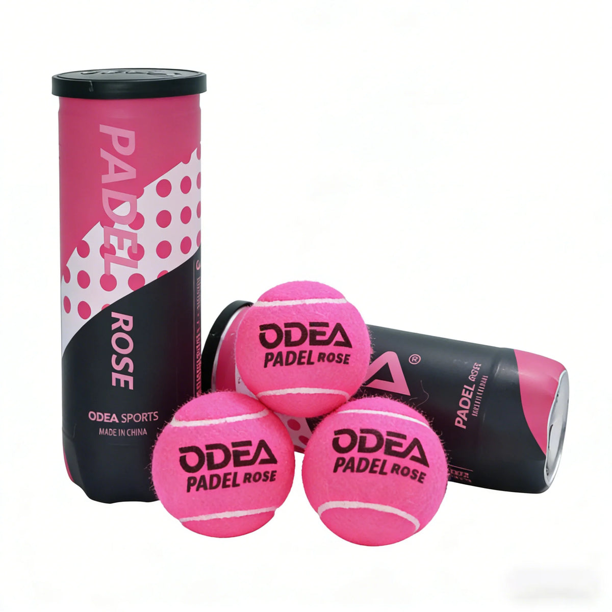 Pink Padel Ball with 45% Wool Over Rubber, 65 mm, Recreational Play - image 4
