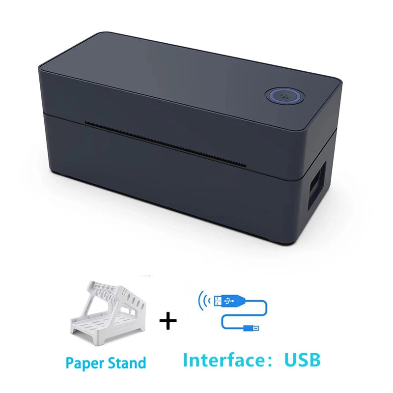 100 mm Thermal Shipping Label Printer for 4x6 Labels, Built-In Battery