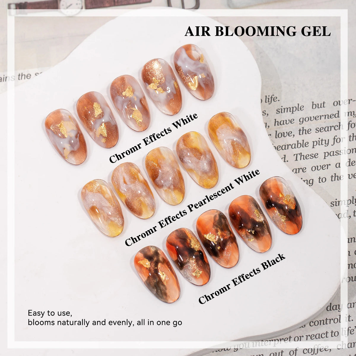 Vendeeni 3colors Air Blooming Gel TPO Hema Free Blooming Structure Gel Nail Art Salon
