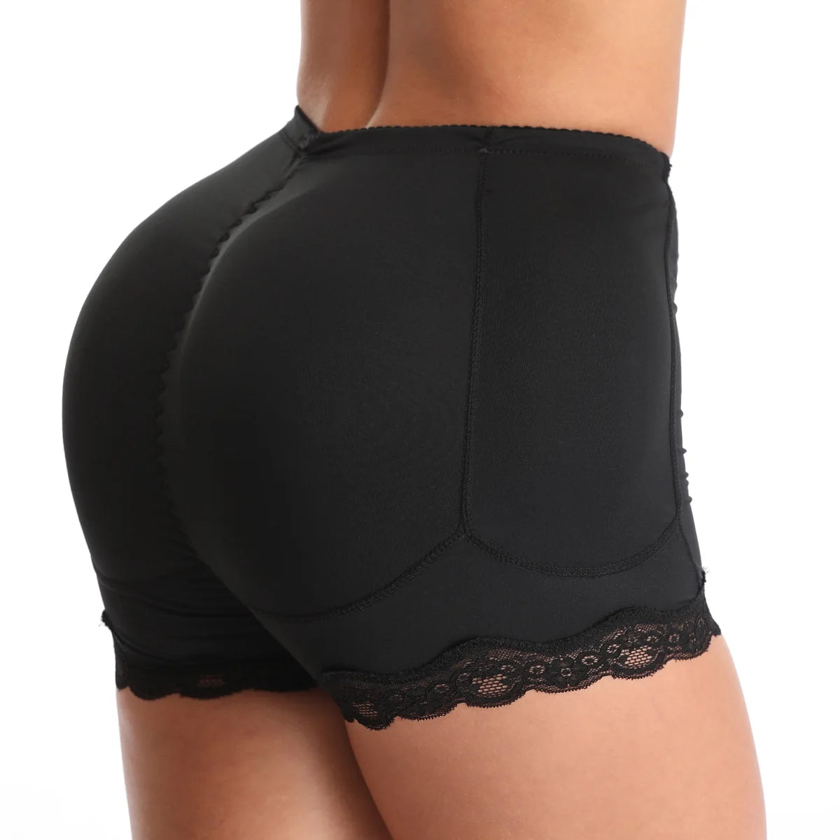 Removable Padded Lace Design Breathable Firm Control Hip and Buttocks Panties Butt Lifter