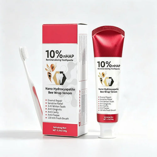 Nano-hydroxyapatite Fluoride-Free Toothpaste Whitening Decay Repair Breath Freshening