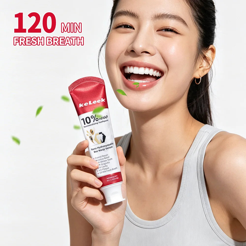 10% Nano-Hydroxyapatite Toothpaste with Bee Venom, Cool Mint, 105 g - image 6