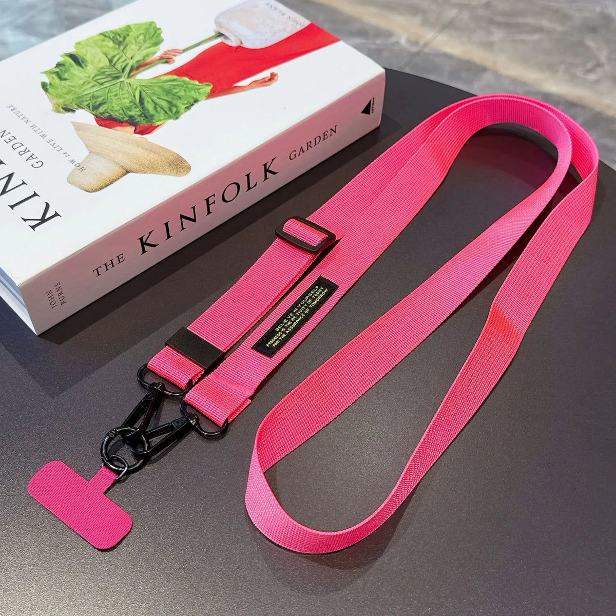 Wide Woven Nylon Phone Lanyard for Crossbody or Neck Wear, 150 cm - image 7