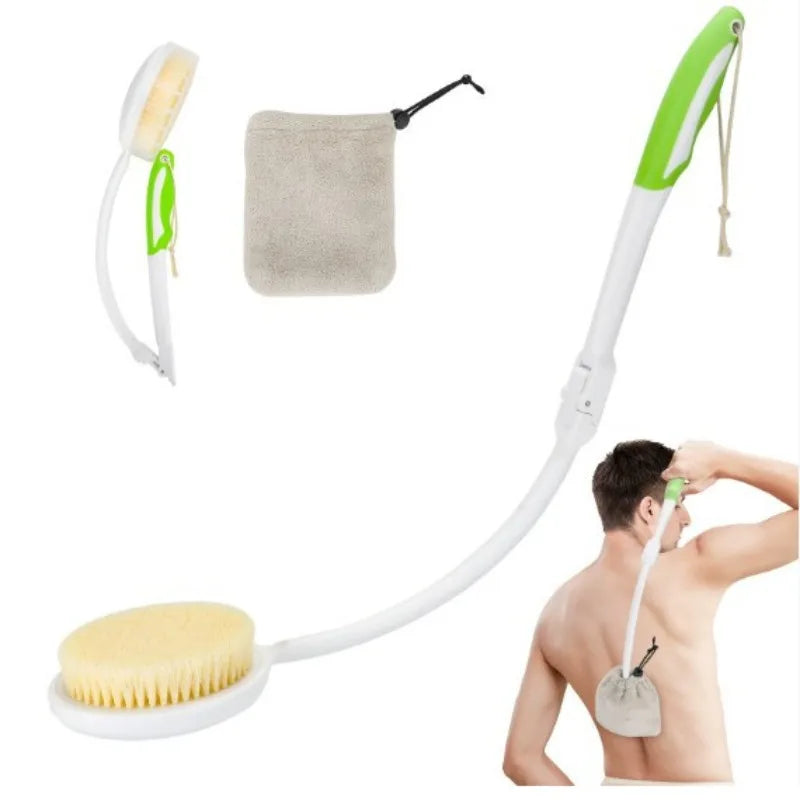 Long Nylon African Net Body Sponge for Back Scrubbing, 30 x 80 cm - image 3