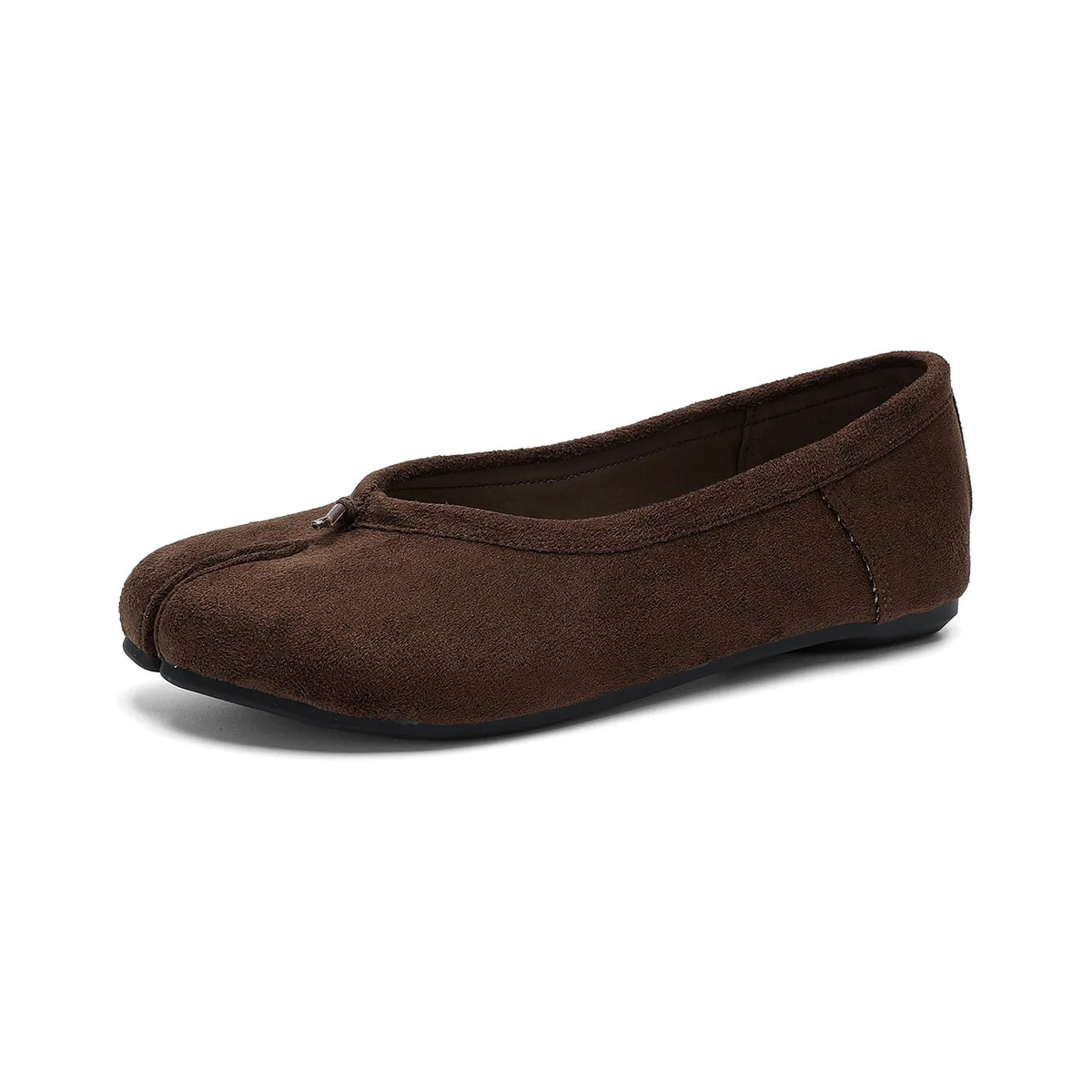 Suede Split-Toe Tabi Ballet Flats with Soft Sole, EU 35–43 - image 6