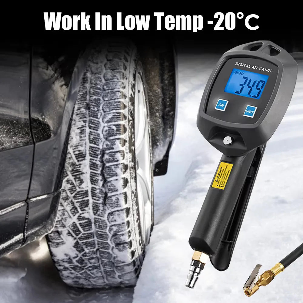 Digital Tire Inflator Gauge with Tread Depth Gauge for Air Compressors - image 4