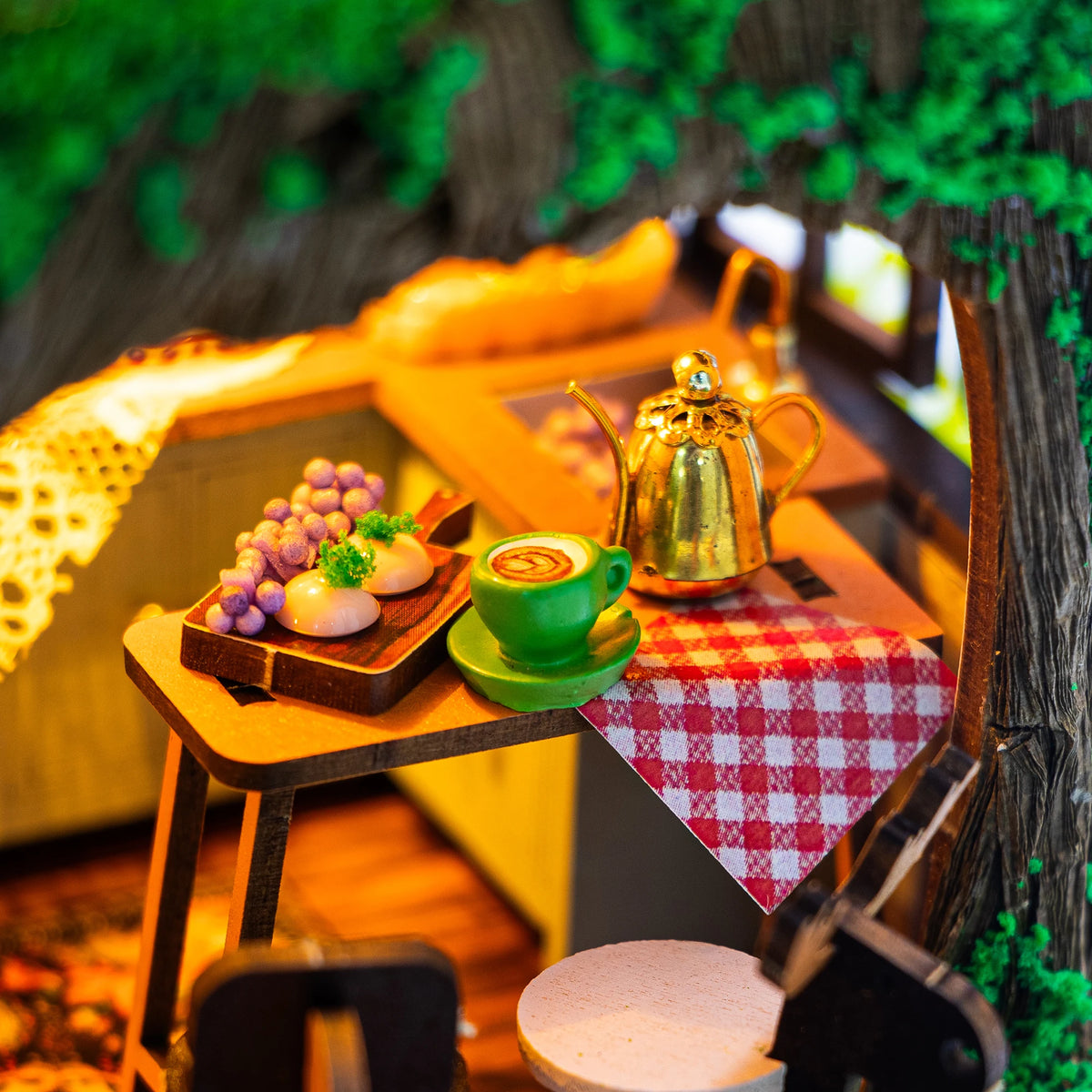 Fairy Tale Forest DIY Dollhouse Kit with Light, 32 x 23 x 30 cm - image 2