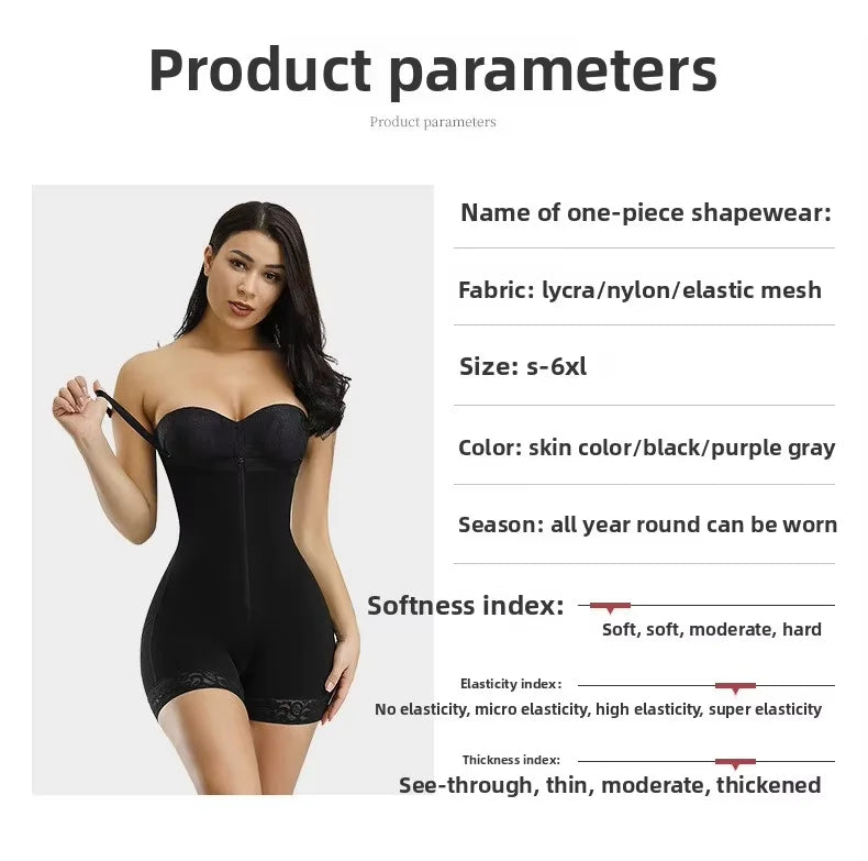 Women High Compression Full Body Shapewear, Seamless Breathable Tummy Control Butt