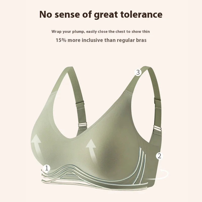 One-Piece Jelly Strip Bra, Wire-Free and Quick-Dry, Sizes M–3XL - image 3