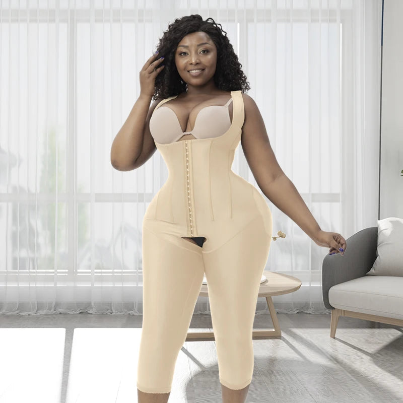 Thick-Strap Faja Shapewear Bodysuit, Firm Control Butt Lifter - image 8