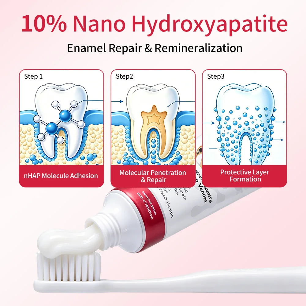 10% Nano-Hydroxyapatite Toothpaste with Bee Venom, Cool Mint, 105 g - image 2