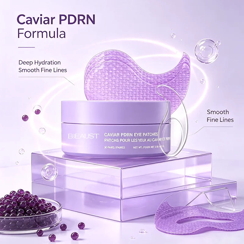 Caviar and Salmon PDRN Hydrogel Under-Eye Patches with Caffeine - image 2