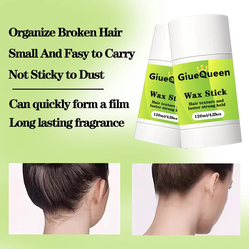 Hair Wax Stick for Hair Non-Greasy and Non-Sticky Flyaway Frizz Wax Stick Hair Styling