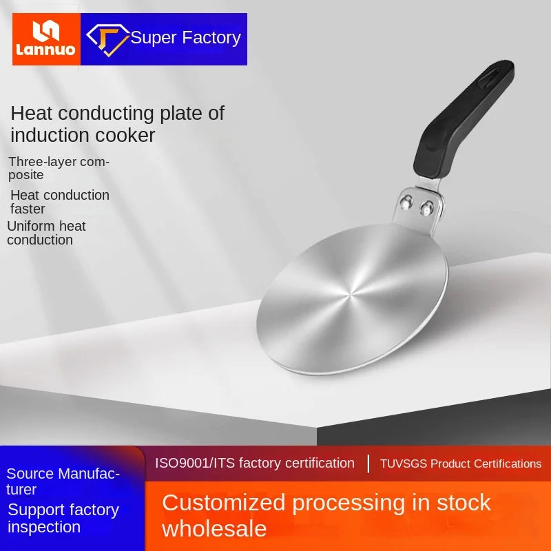 Stainless Steel Induction Heat Plate for Moka Pots, 13-28 cm Sizes - image 5