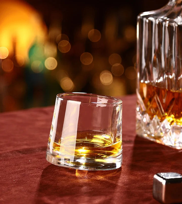 145 ml Spinning Old Fashioned Glass with 360-Degree Rotating Bottom - image 3