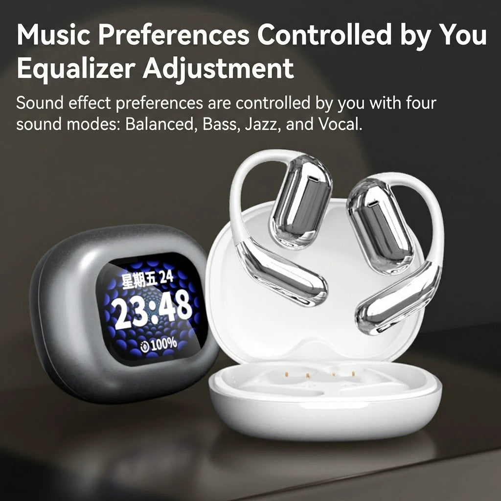 Open-Ear Sports Headphones with Full-Color LCD Touch Screen, IPX7 - image 4