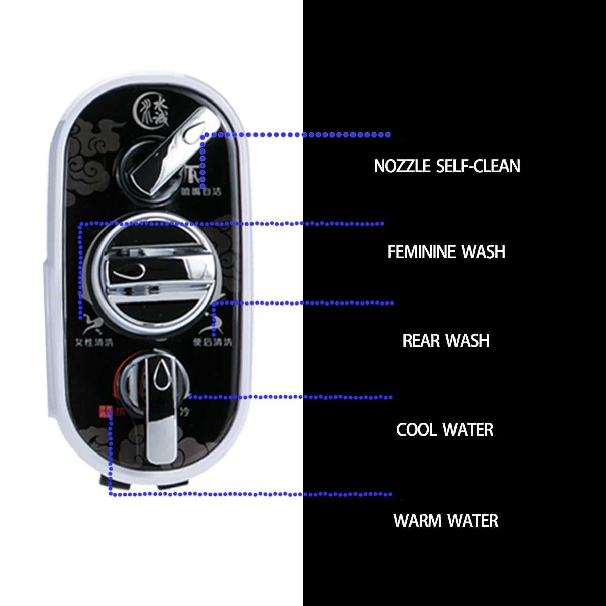 Non-Electric Bidet Attachment with Hot and Cold Water, Self-Cleaning - image 6