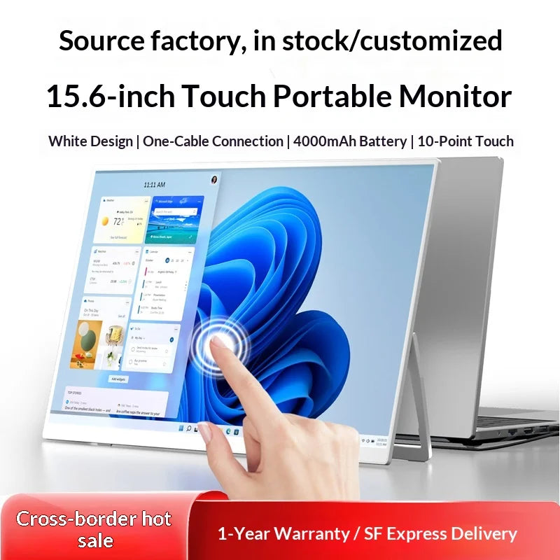 15.6" FHD IPS Touch Portable Monitor, Type-C, Battery Option - image 4