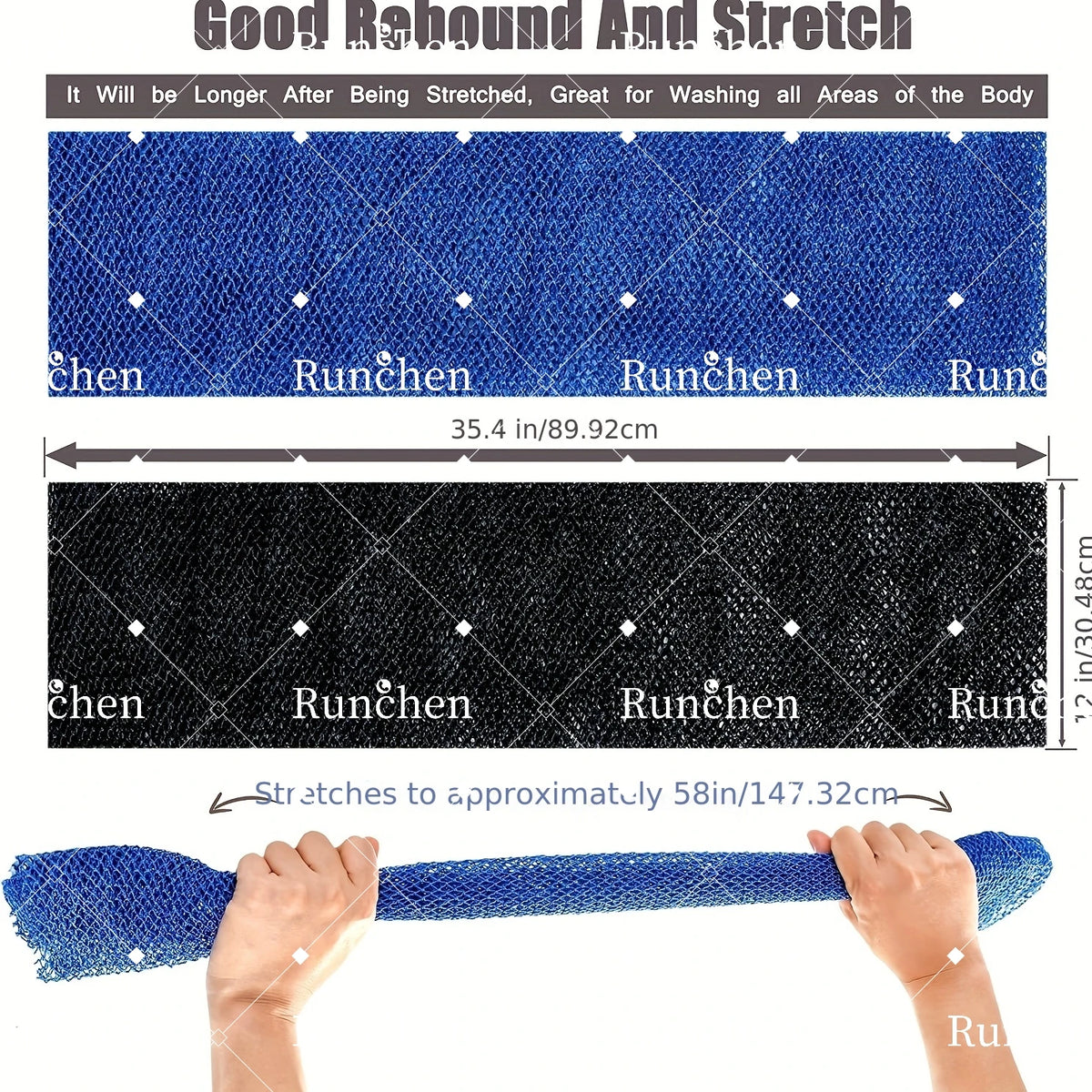 West Authentic African Net Peeling Long Net Sponge Shower Bath Accessories Flat Dead Skin