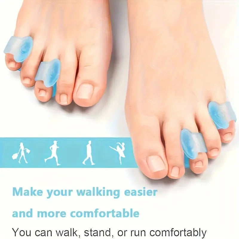Silicone Toe Separators for Overlapping and Curled Toes, 10-Pack - image 3