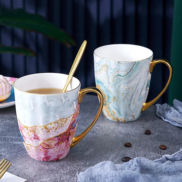 European-Style Bone China Mug for Coffee, Tea or Water, 400 ml - image 5