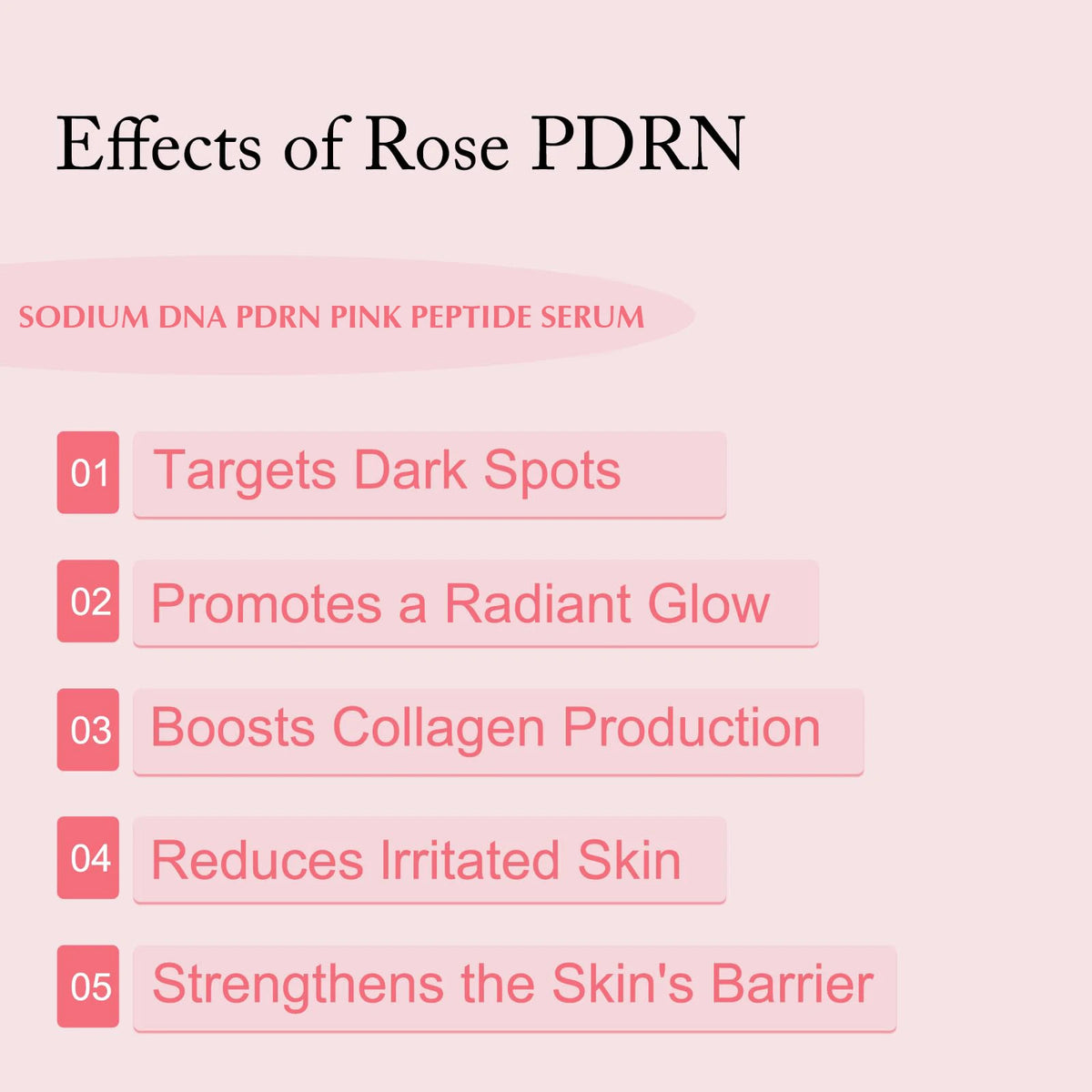 Premium Korean PDRN Pink Peptide Serum - 30ML Anti-Aging Facial Treatment for Deep