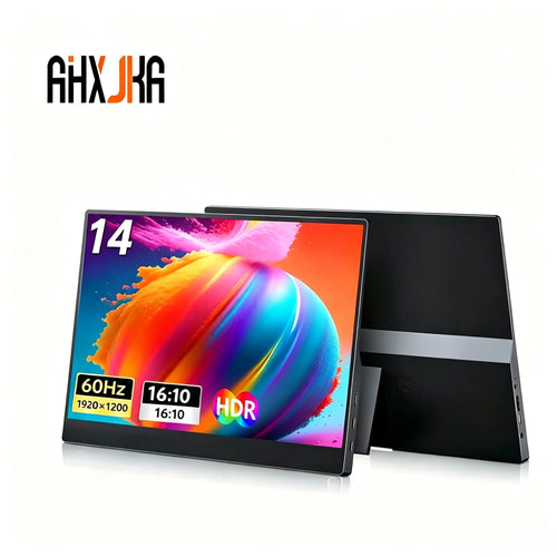 14 Inch IPS Portable Monitor 1200P 60Hz External Display 16:10 Second Screen with Stand