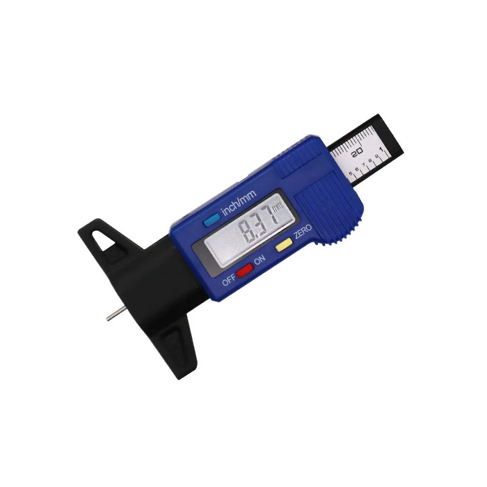 0-25.4mm LCD Tyre Digital Tire Tread Depth Gauge Meter Measure Caliper Thickness Gauges
