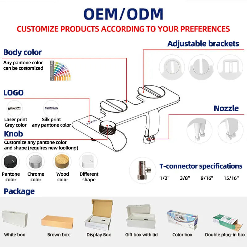 Bathroom Feminine Wash Smart Bidet Toilet Attachment Modern Plastic Hotel Use Easy