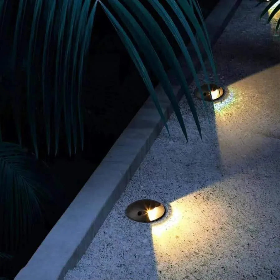 LED Outdoor Light Waterproof Aluminum Cylinder Recessed Wall Lamp Garden Light CP7025