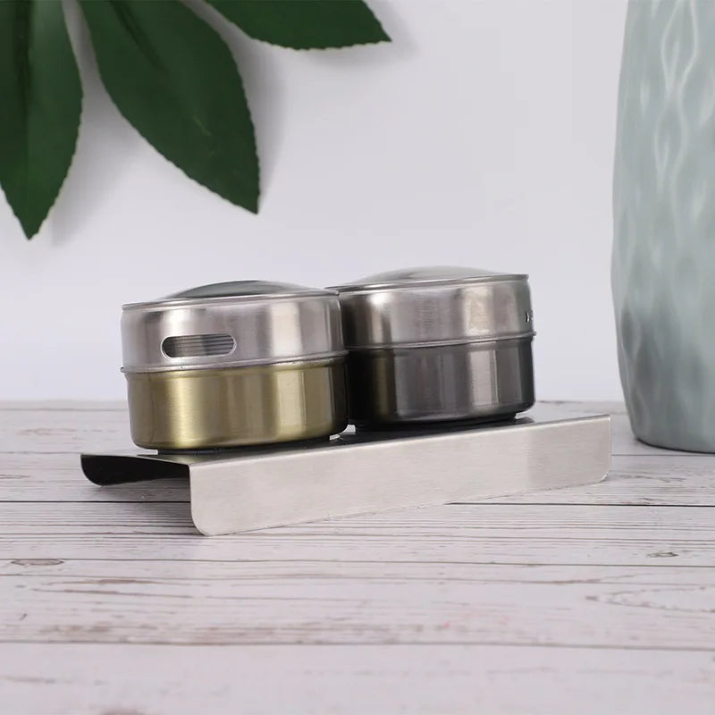 Magnetic Stainless Steel Spice Tins for Fridge, 200 mL, 2-Pack - image 5