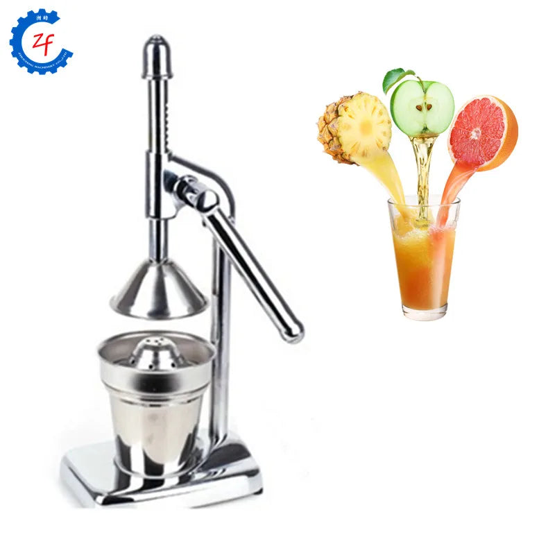 Stainless Steel and Zinc Alloy Hand Press Orange Juicer, 37 cm - image 4