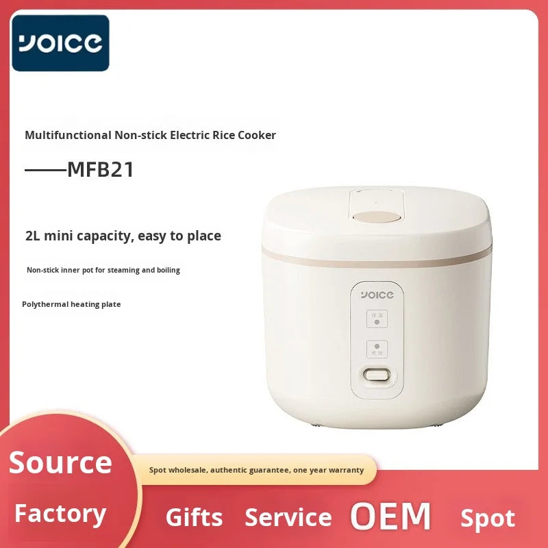 Youyi 2L Mini Rice Cooker Multifunctional Intelligent Steamer for 2-4 People Household