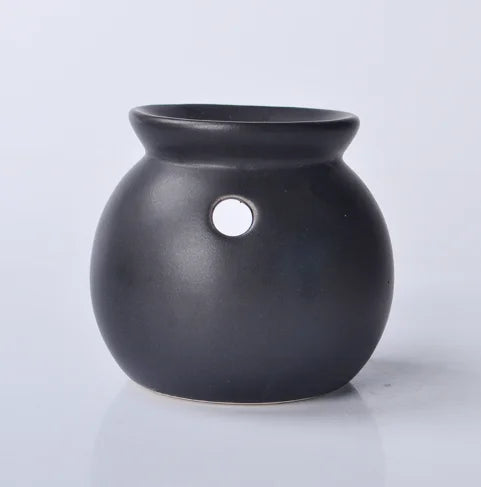 Handmade Round Ceramic Oil Burner and Tealight Holder for Wax Melts - image 8