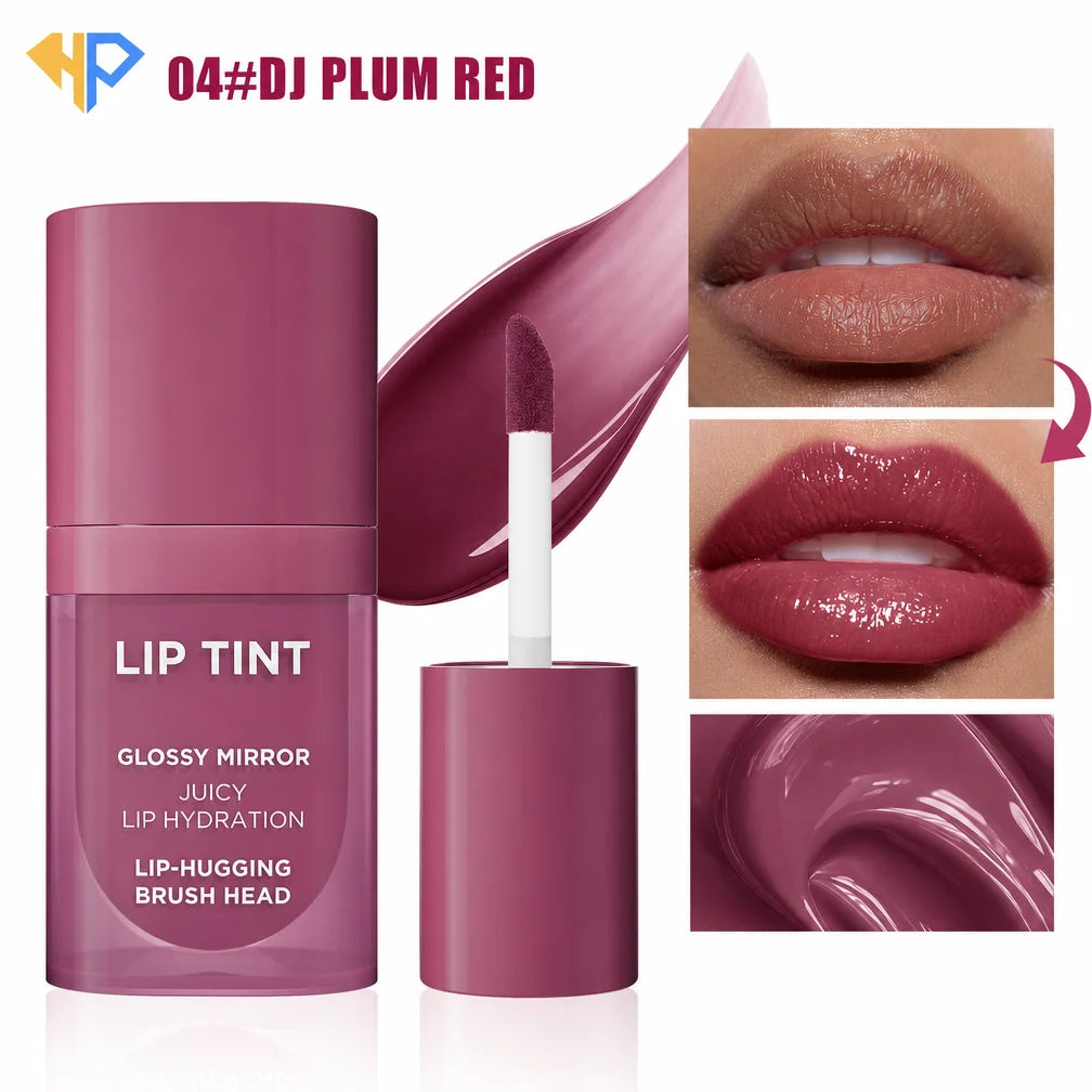 Hydrating Liquid Lip Tint and Stain, Kiss-Proof Glassy Gloss, 5 ml