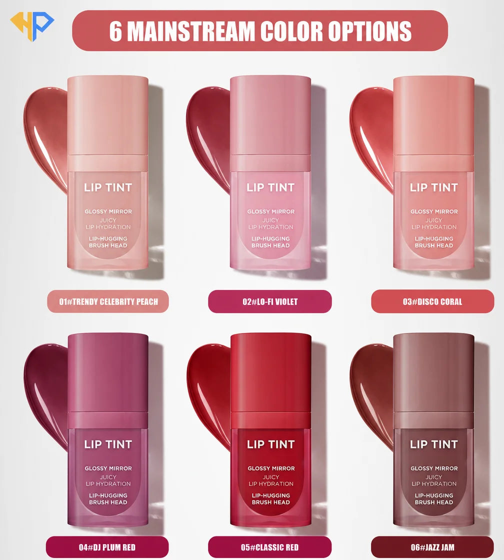 Mineral Lip Gloss High Pigment Long Lasting Hydrating Liquid Lipstick Tint & Lip Stain