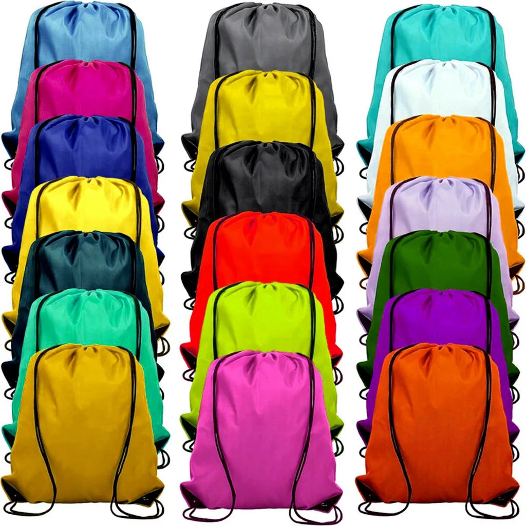 Professional 210D Polyester Portable Drawstring Backpack Small Order Sports Marathon