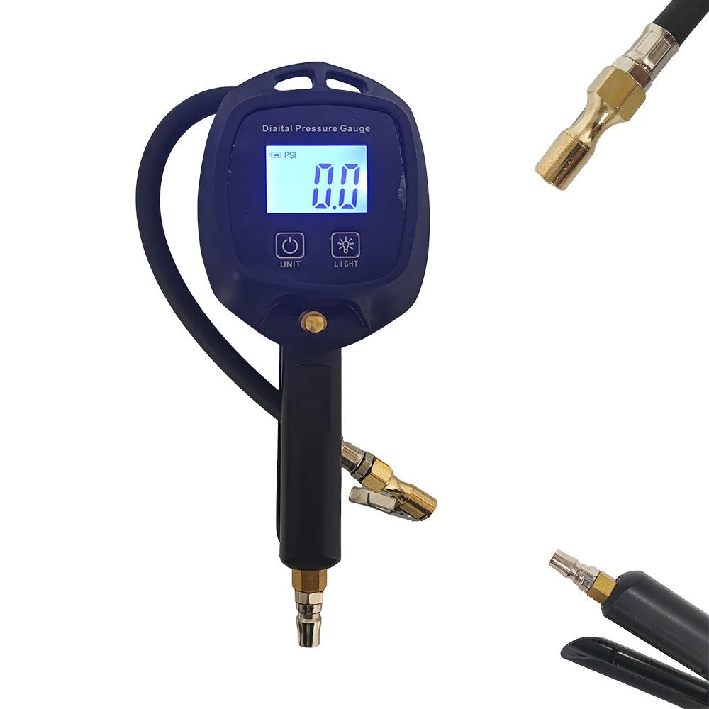 Digital Tire Inflator Gauge with Tread Depth Gauge for Air Compressors - image 6