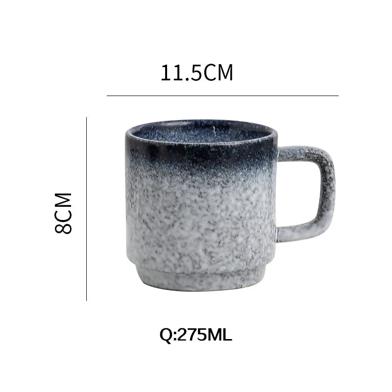 Stackable Vintage Ceramic Coffee Mug with Optional Wooden Lid - image 9