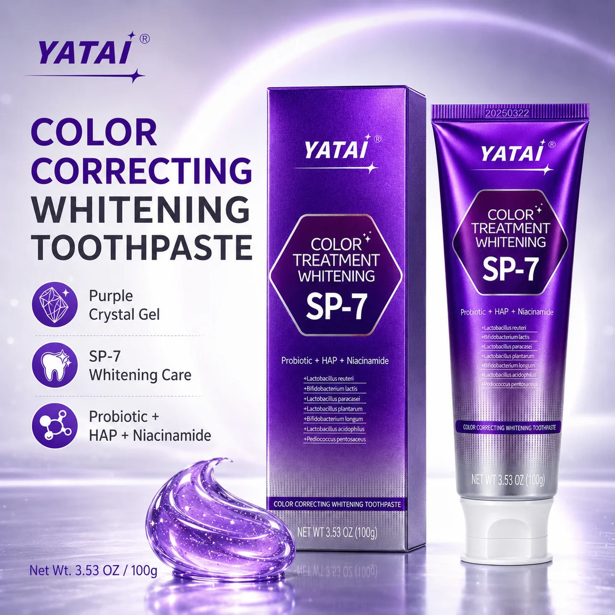 Probiotic Hydroxyapatite Toothpaste with Niacinamide, Osmanthus Mint - image 3