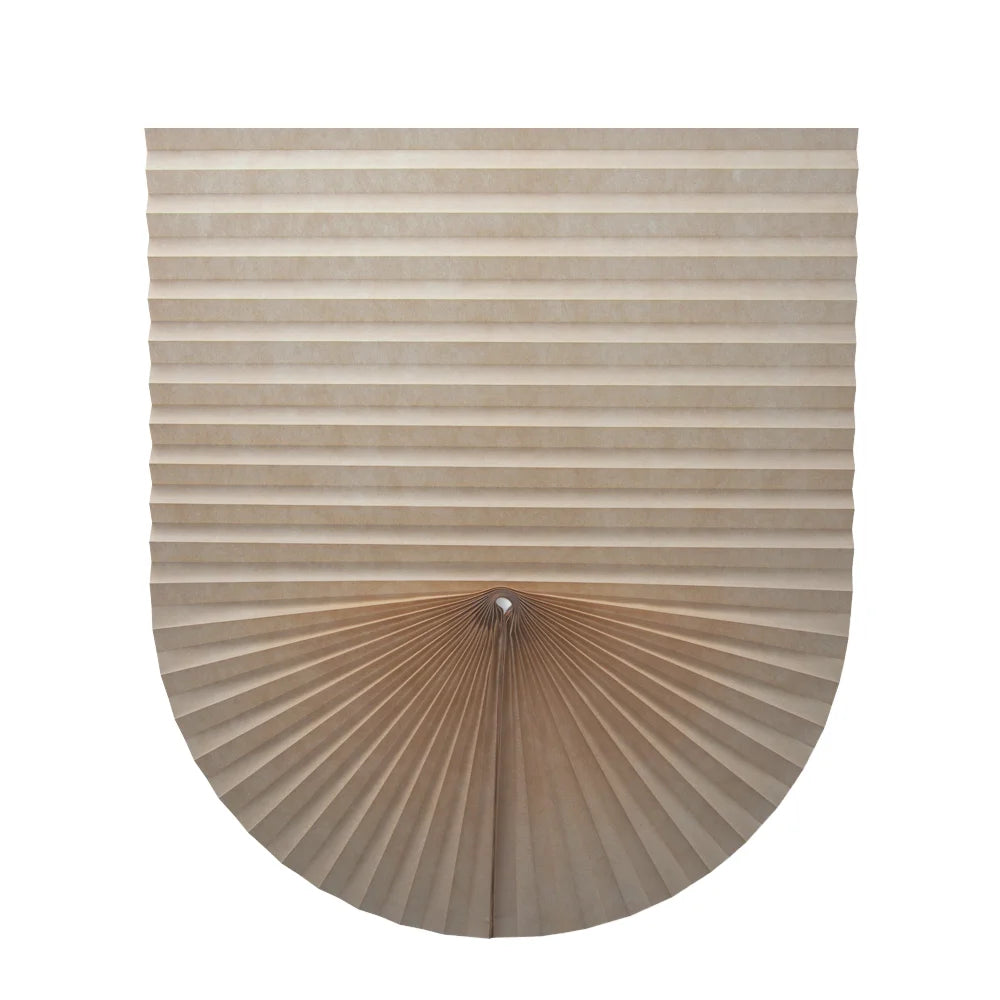 Cordless Semi-Sheer Pleated Paper Shades, Inside Mount, UV Blocking - image 2
