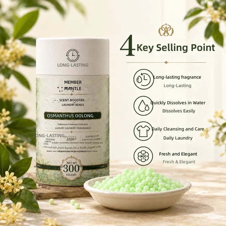 Softening Laundry Fragrance Beads, 300 g, Osmanthus Oolong or Garden - image 2