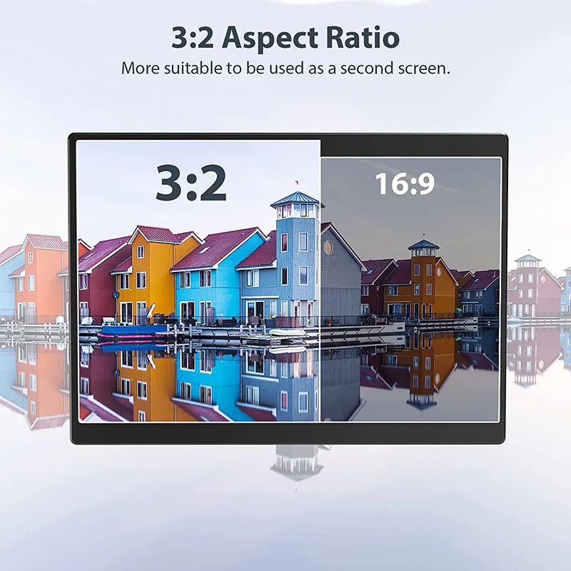 10.5 Inch 1920*1280 Travel Portable Monitor Touchscreen for Laptop