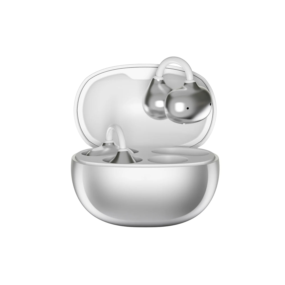 J70 Lightweight Clip on Earbuds Touch Control Hifi Sound TWS Wireless Open Ear True