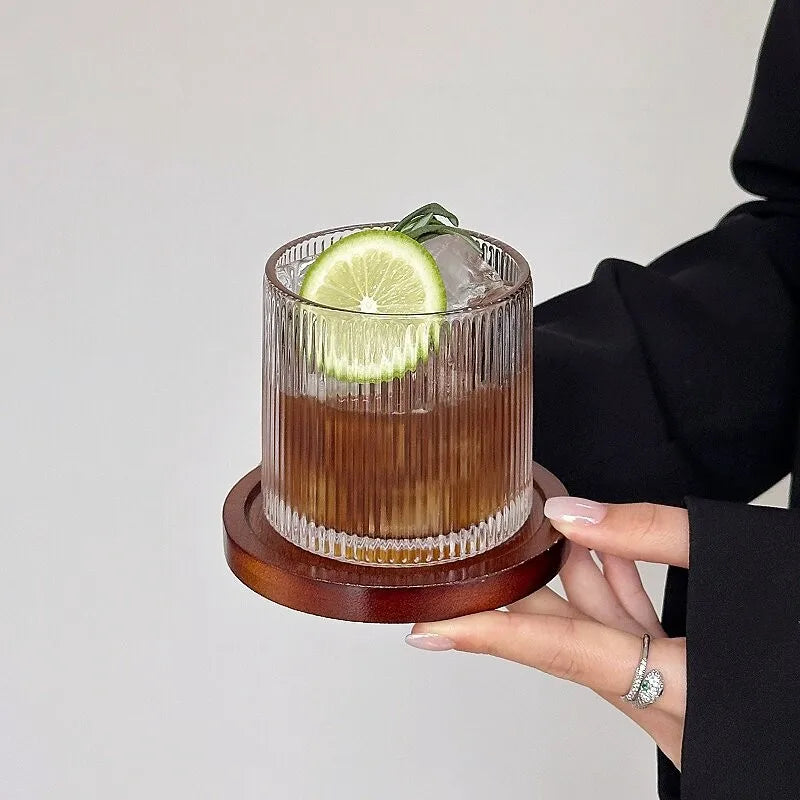 Rotating Glass Tumbler for Coffee, Whiskey or Juice, Optional Coaster - image 4