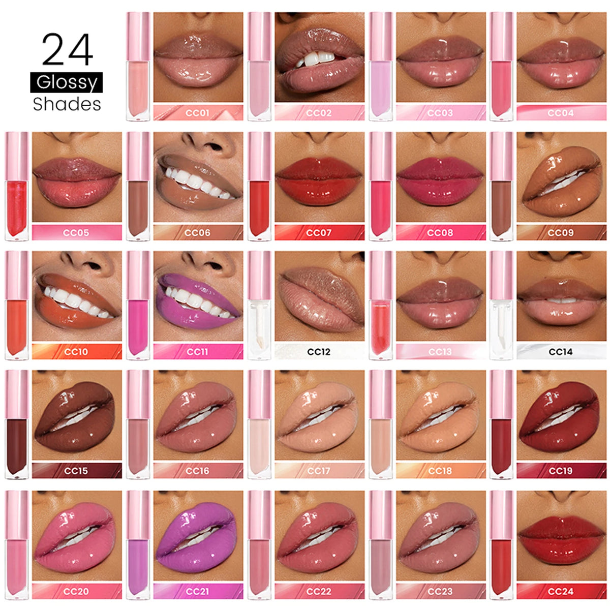 Vegan Matte Liquid Lip Gloss, Waterproof High Pigment, 48 Shades - image 2