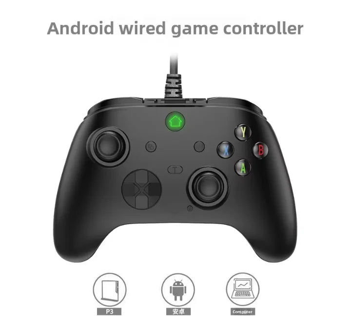 Wired Controller Hall Effect Joysticks &Triggers Gamepad with Turbo T-A102L Dual