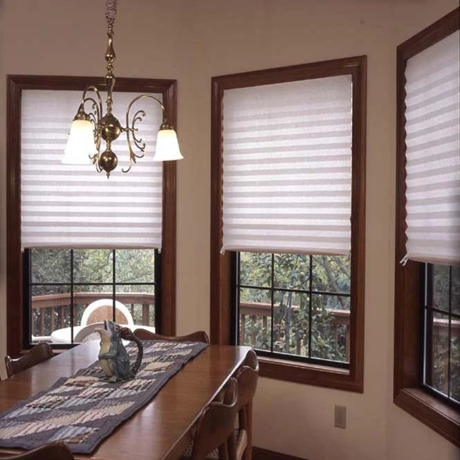 Cordless White Paper Pleated Blinds with Adhesive Top, 72" or 80" Long - image 5