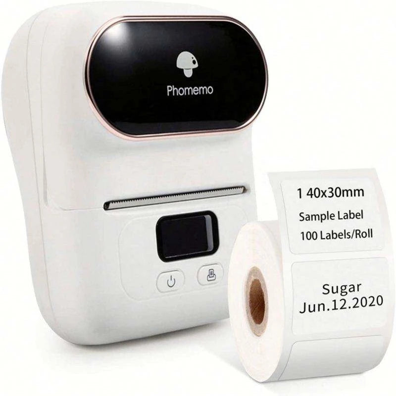 Bluetooth Thermal Barcode Label Maker for Small Business, 53 mm